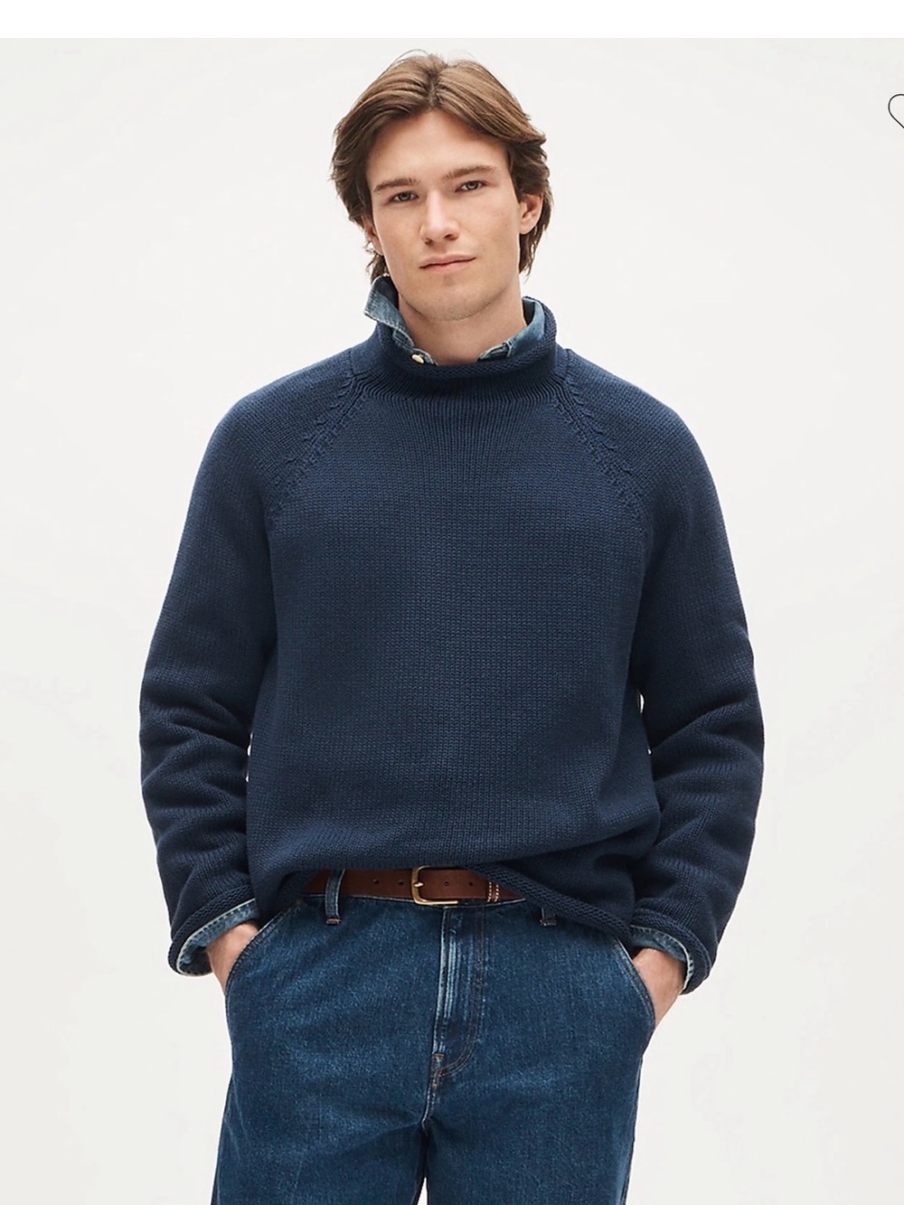 J. Crew 1988 Rollneck Sweater in Navy